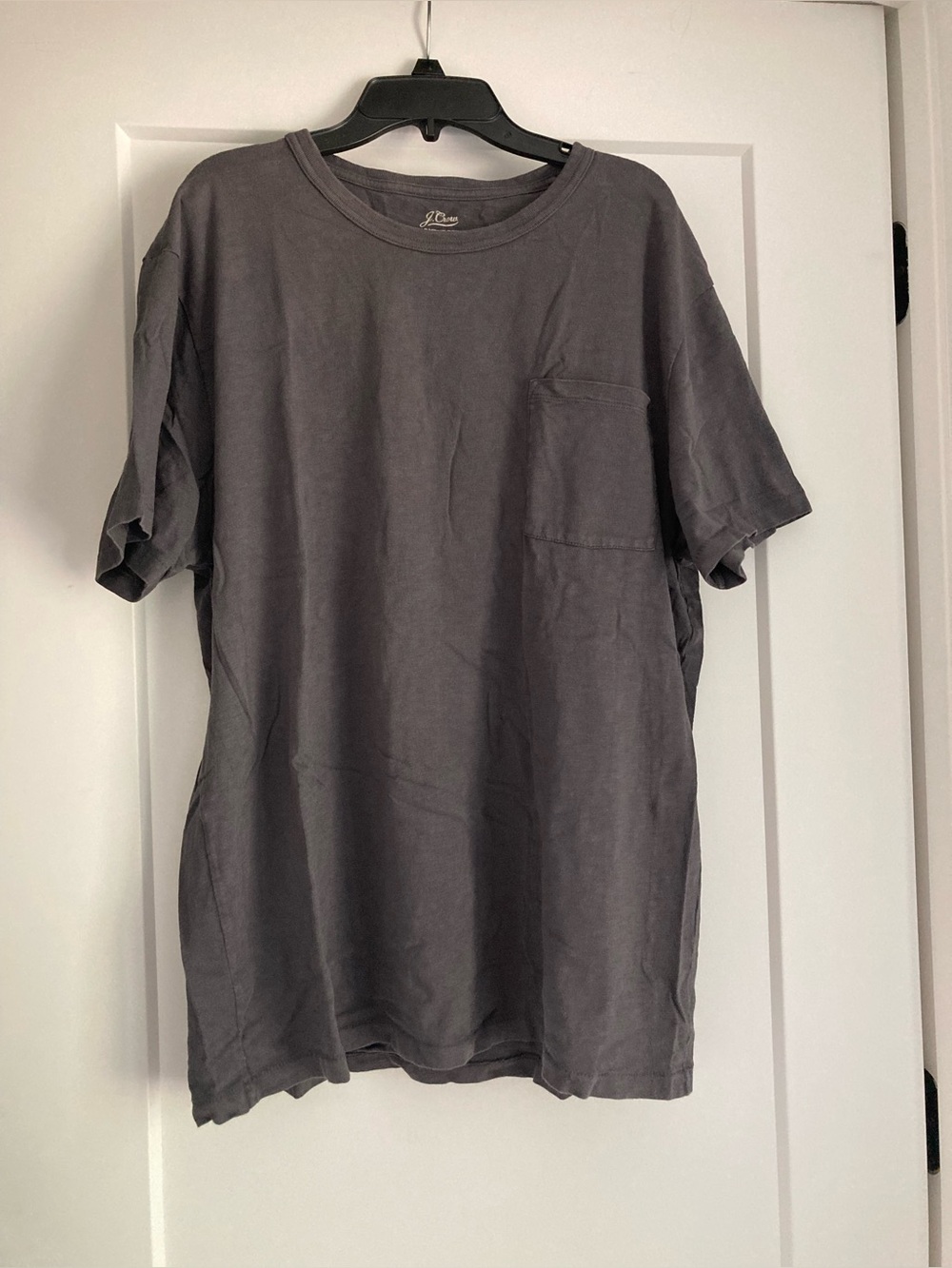 J. Crew Garment-Dyed Slub Grey Cotton Tee Size: XL